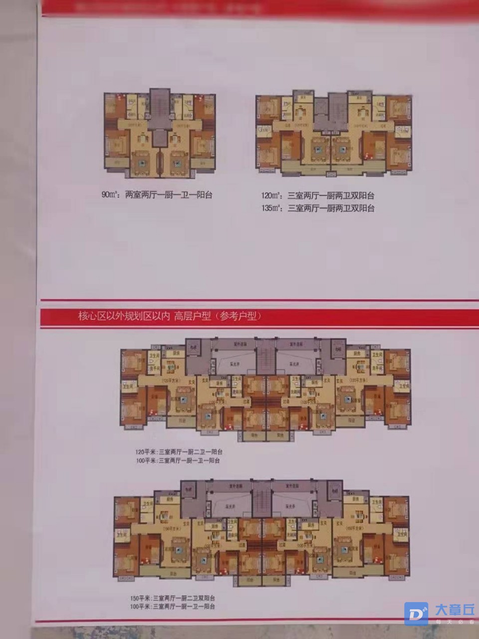 三田马芦安置房户型图,真不咋样!