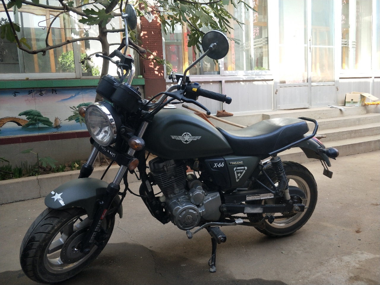摩托车150银钢mini