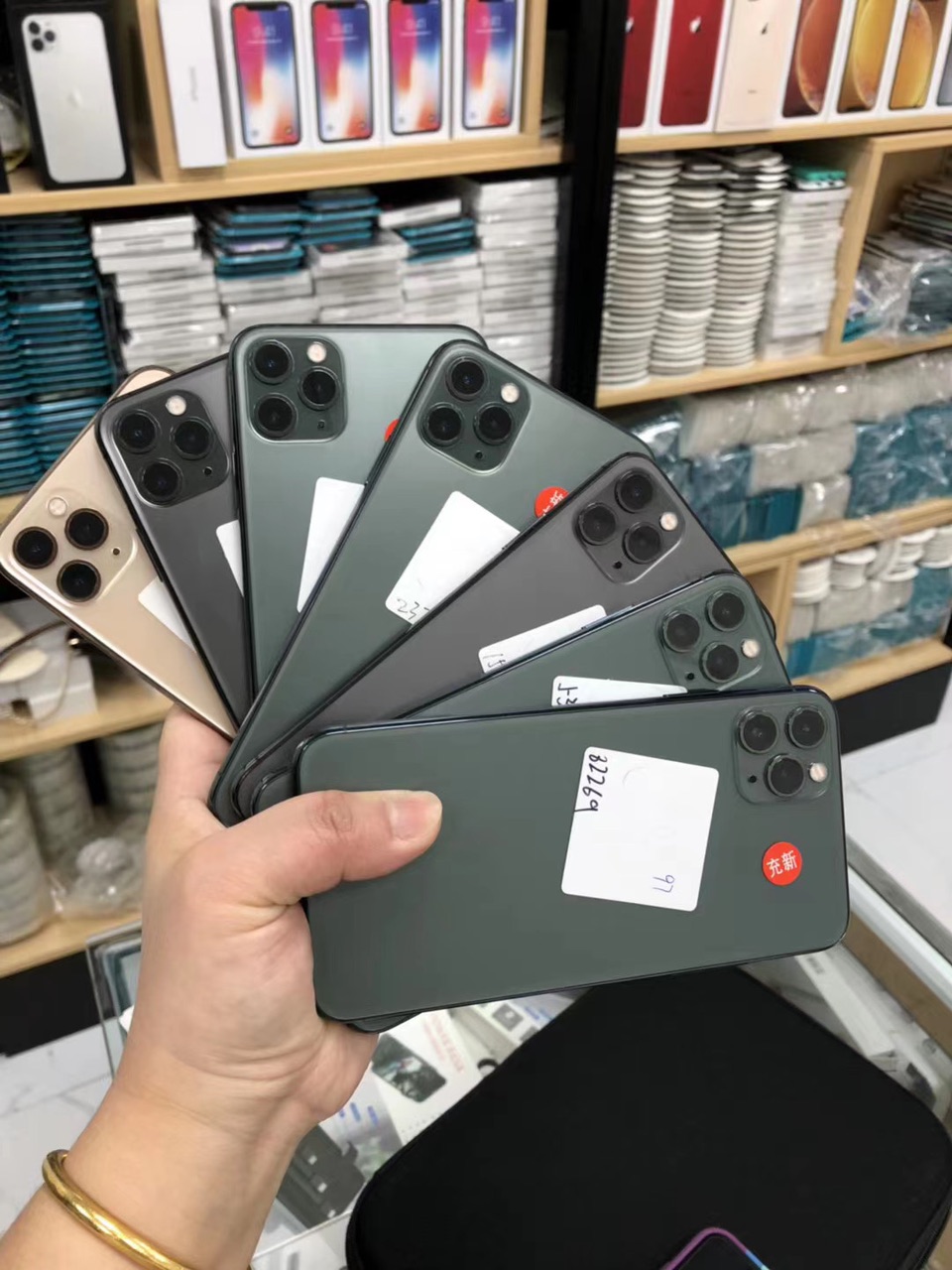 苹果11promax256g黑色金色绿色美版三网4g靓机靓机无锁版本随意升级