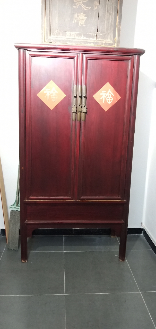 二手大立柜清代核桃木
