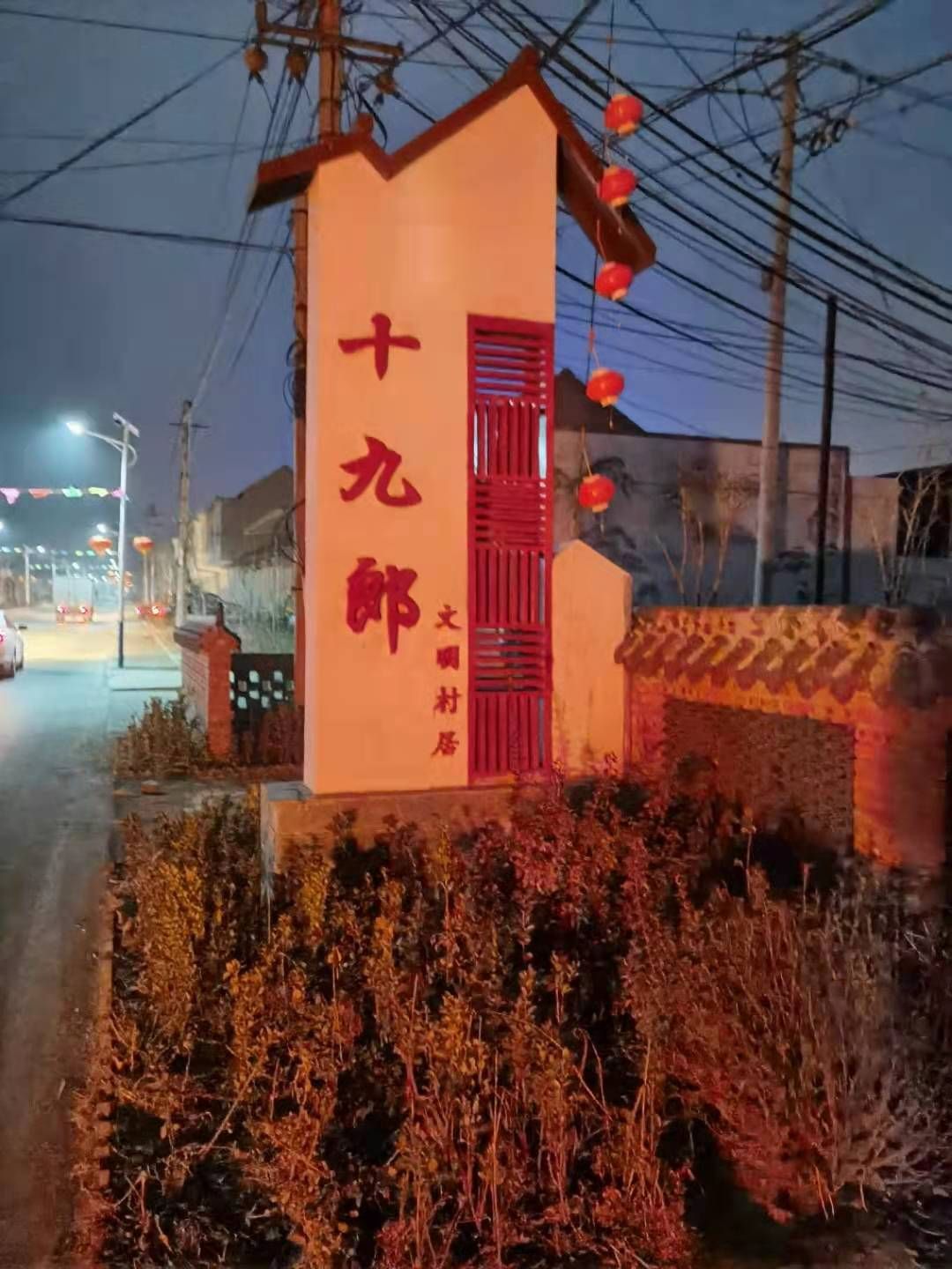 乡村振兴齐鲁样板村十九郎夜景