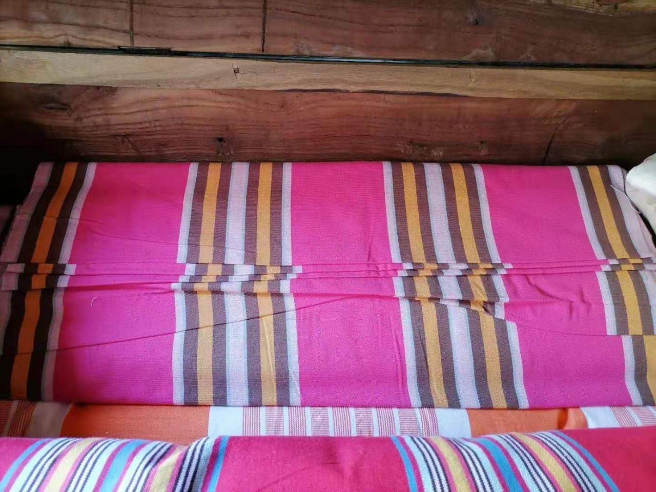 乡村手工粗布床单图片图片