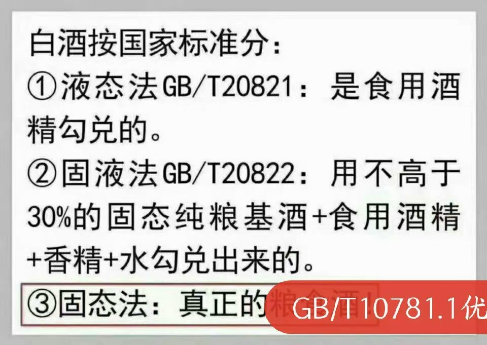 凡是固液法和液态法白酒都属于酒精勾兑酒大家喝的时